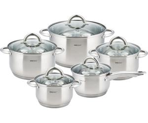 Kinghoff pots Silver 10 pieces KH4449