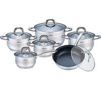 Kinghoff pots Silver Marble 12 pieces KH1098