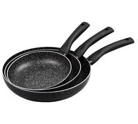 Kinghoff set de 3 poeles avec revetement en marbre KH1562