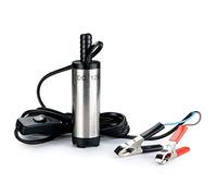 Kingkindsun Pompe submersible 12 V 38 mm eau, huile, diesel, pompe de transfert de carburant en acier inoxydable avec câble de récupération de 3 m pour voiture, SUV