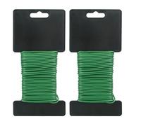 KINGLAKE 2.5mm Fil de Jardin, 2 Pièces 10M Fil de Jardin,Liens de Jardinage pour Plantes,Attache Plantes Souple