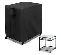 Kingling Housse de four à pizza d'extérieur pour grande table Ooni - Imperméable - 82 x 82 x 90 cm - Noir