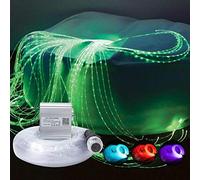 Kingmaled Sensory Lights 10W Rideaux à fibres optiques pour salle sensorielle/enfants autistes, APP + Twinkle + moteur de lumière activé par le son, résistants et durables (3 * 0,75)