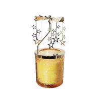 kingnero Bougeoir à la lavande avec carrousel rotatif - Porte-bougie tournant pour bougie parfumée - Cadeaux d'anniversaire pour femmes, amie, sœur, amies, cadeaux d'anniversaire de mariage (Étoile