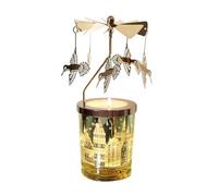 Kingnero Bougie parfumée carrousel parfum lavande bougeoir rotatif cadeau pour maman, épouse, anniversaire, Saint-Valentin, anniversaire de mariage (colibri)