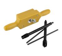 Kings County Tools Ensemble de tarauds et filières | Taille 1,27 cm | Coupe les fils en bois mâles et femelles | Boîte de filetage à deux mains | Taraud d'embouteillage | Coupe-fils en acier durable