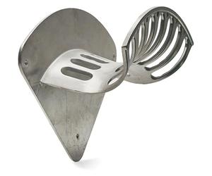 Kings County Tools Support de tuyau en fonte d'aluminium de 40,6 cm | Design incurvé élégant | Matériau de qualité et robuste | Peut contenir 30,5 m de tuyau de 1,5 cm | Fixation en une seule pièce