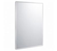 KingSaid Miroir Salle de Bain 60x45cm Cadre Aluminium Mural HD | Miroir rectangulaire HD avec cadre aluminium, idéal pour salle de bain, salon, chambre et couloir.