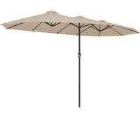 KINGSLEEVE Parasol de jardin double XXL