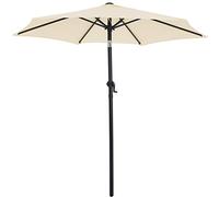 Kingsleeve® Parasol inclinable Ø 200cm beige Parasol en aluminium avec manivelle Protection solaire jardin terrasse