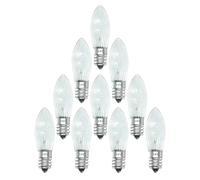 KINGYEENUO Ampoules en forme de bougie E10 3 W 34 V Bougie en forme d'arc de pont Ampoule de remplacement pour Noël Blanc chaud 2200 K, Ampoule en forme de cône pour pont arc Lumière féerique pour