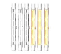 KINGYEENUO Pack de 6 Ampoules à Halogène 500W R7s 118mm, Projecteur à Halogène Linéaire R7S Blanc Chaud 2700K 5000lm 230V J118 Ampoule de Sécurité Double Extrémité 118mm Longueur, Dimmable