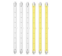 KINGYEENUO Pack de 6 Ampoules à Halogène 500W R7s 189mm, Projecteur à Halogène Linéaire R7S Blanc Chaud 2700K 5000lm 230V J189 Ampoule de Sécurité Double Extrémité 189mm Longueur, Dimmable