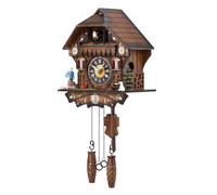 Kintrot Cuckoo Clock Traditional Black Forest Handcrafted Wooden Quartz Wall Clock with 12 Melodies