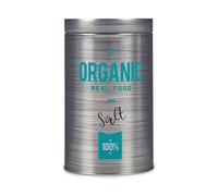 KINVARA Bote Hojalata Redondo Organic Sal - Gris - Lot de 24