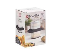 KINVARA Coupe-pommes avec réservoir noir