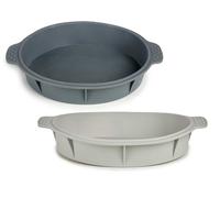 KINVARA Moule en silicone rond avec anses, 1000 ml