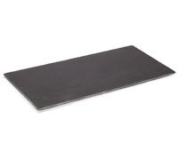 Kinvara Plateau à Apéritif Rectangulaire en Ardoise Noire 30x15 cm (Set de 24)