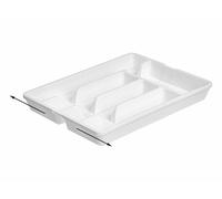 KINVARA Porte-couverts pliable Blanc + gris