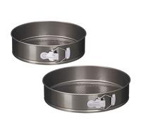 KINVARA Set de 2 Moules Ronds en Acier Gris