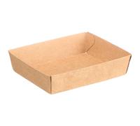 KINVARA Set de 24 petits plateaux de service Kraft Marron