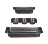 KINVARA Set de 3 Moules Rectangulaires et Diverses Formes Gris