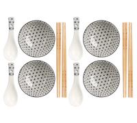 KINVARA Set de sushi 12 pièces blanc