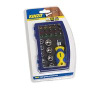 Kinzo 56415 Coffret de clés à douilles et embouts spécifiques 25 pièces Multicolore