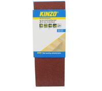 Kinzo 71753 Bande abrasive en bois 3 pièces grain 40