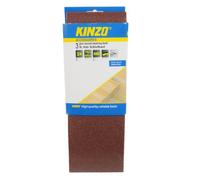 Kinzo 71754 Bande abrasive en bois 3 pièces grain 80