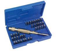 Kinzo 71825 Jeu de 38 poinçons en mallette Lettres et symboles