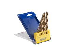 Kinzo 72059 10 Forets cylindriques tous métaux HSS 1 à 10 mm
