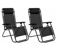 Kinzo Chaise pliante set 2 pièces - Chaise de camping - Chaise de jardin - Chaise longue - Chaise pliante - Chaise de pêcheur - Chaise pliante - Chaise relax - Chaise de camping pliante - Meubles de c