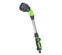 Kinzo Ensemble de Pulvérisation 3 pièces - Pistolet arrosage, Pistolet Tuyau Arrosage et Tête Extensible 15' - 8 Positions de Jet d'eau - Arrosage Jardin - Vert/Noir