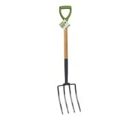 Kinzo Fourche Kinzo 105 cm - 4 Dents - Fourchette de jardin avec manche en bois - Poignée ergonomique