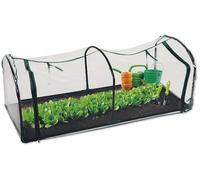 Kinzo Garden Serre de Jardin - Tunnel de Forcage - avec Fermeture Éclair - Acier - 130x60x50cm, Grun.