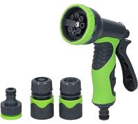 Kinzo Kit de douche de jardin - 4 pièces - 8 fonctions - Vert/gris