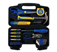 Kinzo Kit d'Outils 39 Pièces - Dans un Étui en Plastique - Pour Usage Domestique
