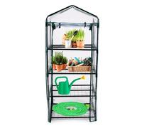 Kinzo Mini Serre de Jardin 69 x 49 x 160 cm - Mini Potager pour Terrasse et Enfants - Transparent et Vert