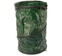 Kinzo Sac Jardinage Dechets Pliable - Sac Compostable 120L - Sac Gravat pour Déchets et Recyclage - avec Poignées - Facile à Ranger - 45 x 75 cm - Plastique - Vert