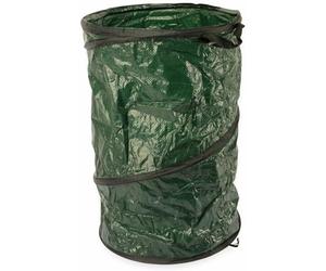 Kinzo Sac Jardinage Dechets Pliable - Sac Compostable 120L - Sac Gravat pour Déchets et Recyclage - avec Poignées - Facile à Ranger - 45 x 75 cm - Plastique - Vert