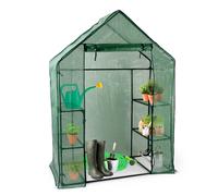 Kinzo Serre de Jardin 143 x 73 x 195 cm Mini Serre avec 6 Étagères - Abri de Jar