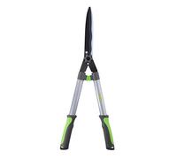 Kinzo Taille Haie - 65CM - avec Lames Llaflon - Extra Solide - INOX - Lames Antiadhésives - Gris/Vert