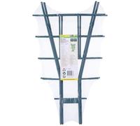 Kinzo Treillis Jardin pour Plantes Grimpantes - Tuteur Plante Grimpante 2 Pièces - Jardiniere Treillis Connectable - 48 x 29 x 0,7 cm - Plastique/métal - Vert