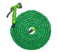 Kinzo Tuyau d'Arrosage Extensible 15M ¿ Tuyau Arrosage avec Pistolet ¿ Tuyaux d'Arrosage pour Jardinage ¿ Compact et Pratique ¿ Vert