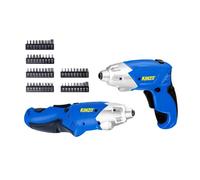 Kinzo Visseuse sans Fil Tournevis Électrique Batterie avec 54 Embouts de Vissage y Compris les Embouts à Fente, Torx, Phillips, Pozidriv et Hexagonaux