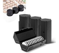 Kiorafoto (4pcs Set) CR2032 boîte de Batterie, Mise à Niveau Bouton de Stockage de Support de Batterie pour 48X CR2032/CR2025/CR2016 Bouton Rond boîte de Batterie