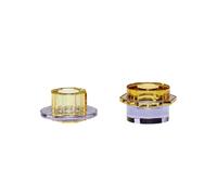 Kiosk Chandelier Ambre/ Violet Set de 2