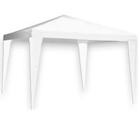 Kiosque de 3 x 4 m avec structure en acier et toile en polypropylène blanc pour salons et marchés