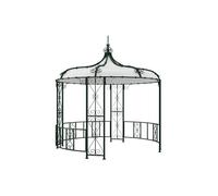 Vente-unique - Kiosque de Jardin en métal façon Fer forgé D300 x H305 cm - Vert - TILCARA